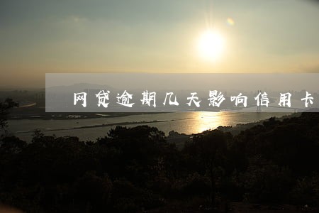 网贷逾期几天影响信用卡使用吗