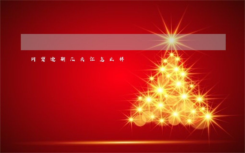 网贷逾期几天汇怎么样 网贷逾期几天汇怎么样