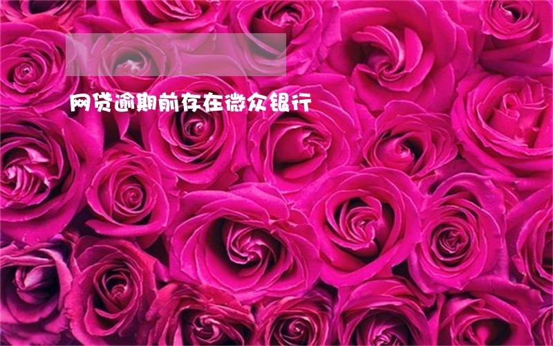 网贷逾期前存在微众银行 网贷逾期前存在微众银行