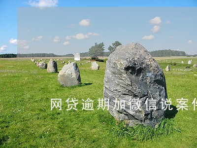 网贷逾期加微信说案件 网贷逾期加微信说案件