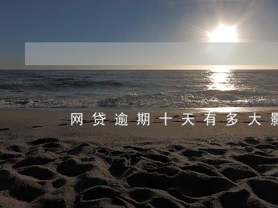 网贷逾期十天有多大影响 网贷逾期十天有多大影响
