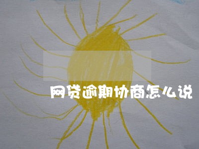 网贷逾期协商怎么说 网贷逾期协商怎么说