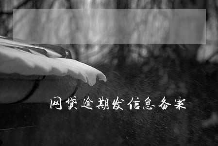网贷逾期发信息备案 网贷逾期发信息备案