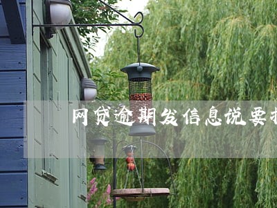 网贷逾期发信息说要扣押 网贷逾期发信息说要扣押