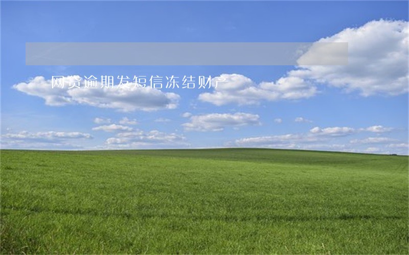 网贷逾期发短信冻结财产