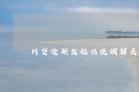 网贷逾期发短信说调解是真的吗 网贷逾期发短信说调解是真的吗