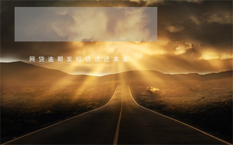 网贷逾期发短信说还本金 网贷逾期发短信说还本金
