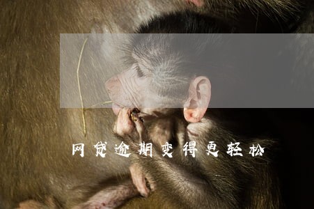 网贷逾期变得更轻松