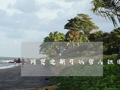 网贷逾期可以帮人担保吗 网贷逾期可以帮人担保吗