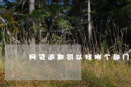 网贷逾期可以找哪个部门 网贷逾期可以找哪个部门