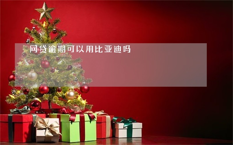 网贷逾期可以用比亚迪吗 网贷逾期可以用比亚迪吗