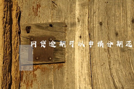 网贷逾期可以申请分期还吗 网贷逾期可以申请分期还吗