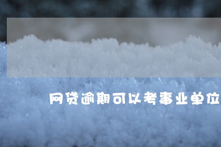 网贷逾期可以考事业单位吧 网贷逾期可以考事业单位吧