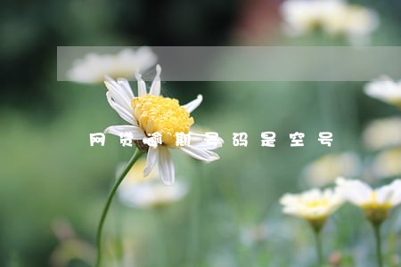网贷逾期号码是空号 网贷逾期号码是空号