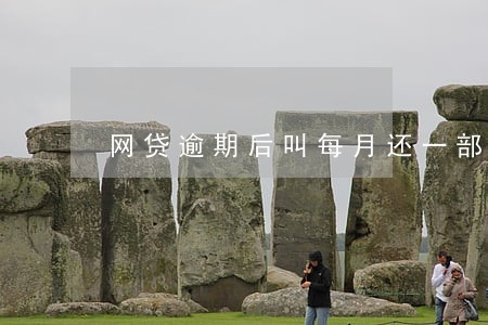网贷逾期后叫每月还一部分 网贷逾期后叫每月还一部分