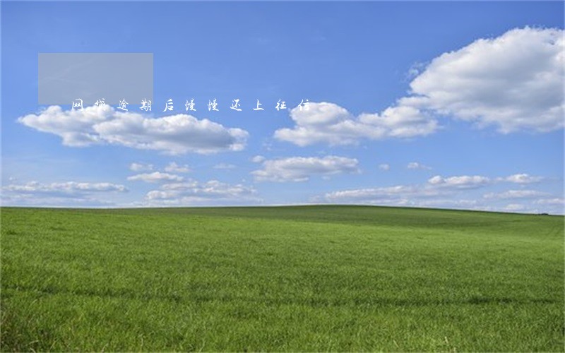网贷逾期后慢慢还上征信 网贷逾期后慢慢还上征信