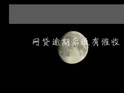 网贷逾期后没有催收 网贷逾期后没有催收