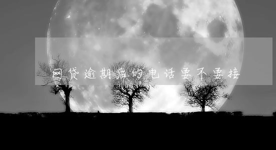 网贷逾期后的电话要不要接