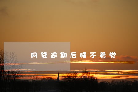 网贷逾期后睡不着觉 网贷逾期后睡不着觉