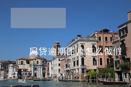 网贷逾期图片怎么做假 网贷逾期图片怎么做假