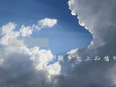 网贷逾期多久上征信吗 网贷逾期多久上征信吗