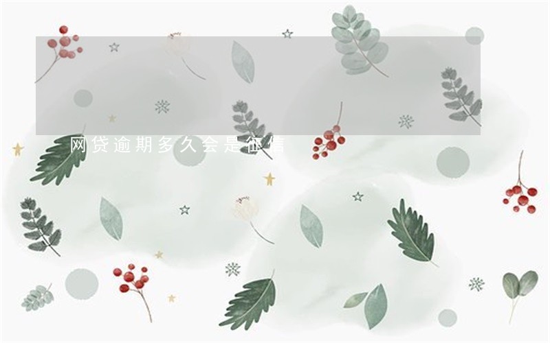 网贷逾期多久会是征信 网贷逾期多久会是征信