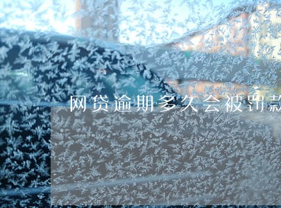 网贷逾期多久会被罚款 网贷逾期多久会被罚款