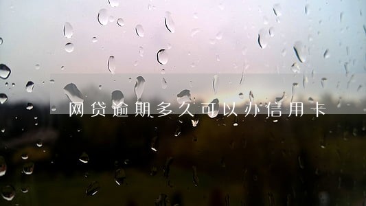 网贷逾期多久可以办信用卡 网贷逾期多久可以办信用卡