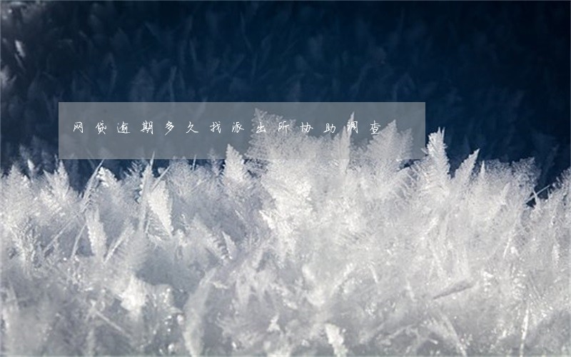 网贷逾期多久找派出所协助调查 网贷逾期多久找派出所协助调查