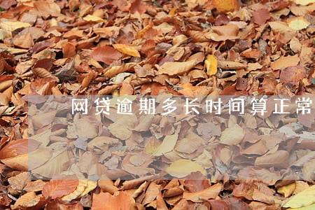 网贷逾期多长时间算正常 网贷逾期多长时间算正常