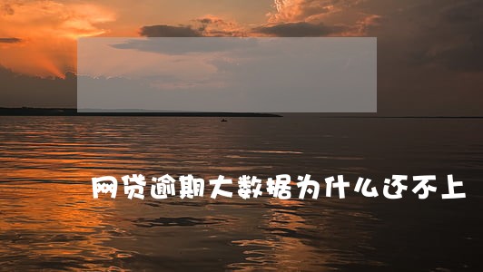 网贷逾期大数据为什么还不上 网贷逾期大数据为什么还不上