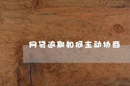 网贷逾期如何主动协商 网贷逾期如何主动协商