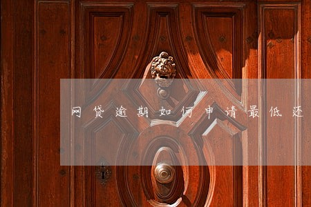 网贷逾期如何申请最低还款