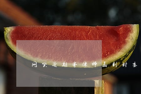 网贷逾期寄律师函到村委 网贷逾期寄律师函到村委
