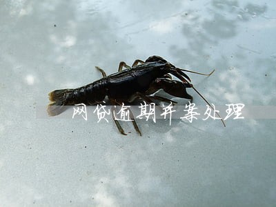 网贷逾期并案处理 网贷逾期并案处理