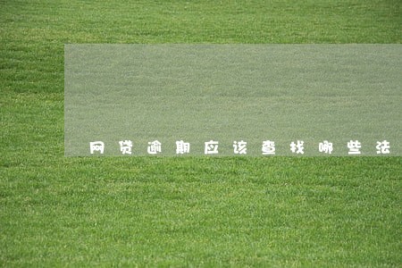网贷逾期应该查找哪些法律 网贷逾期应该查找哪些法律