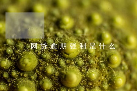网贷逾期强制是什么 网贷逾期强制是什么