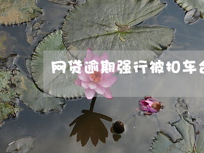 网贷逾期强行被扣车合法吗 网贷逾期强行被扣车合法吗