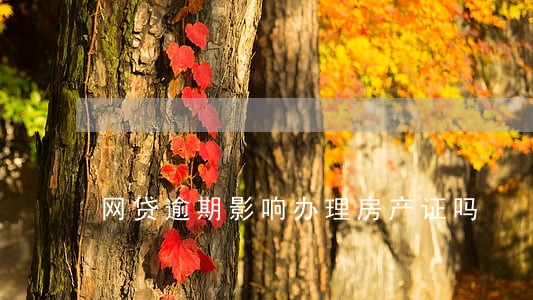 网贷逾期影响办理房产证吗 网贷逾期影响办理房产证吗
