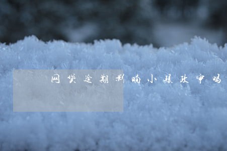 网贷逾期影响小孩政审吗 网贷逾期影响小孩政审吗