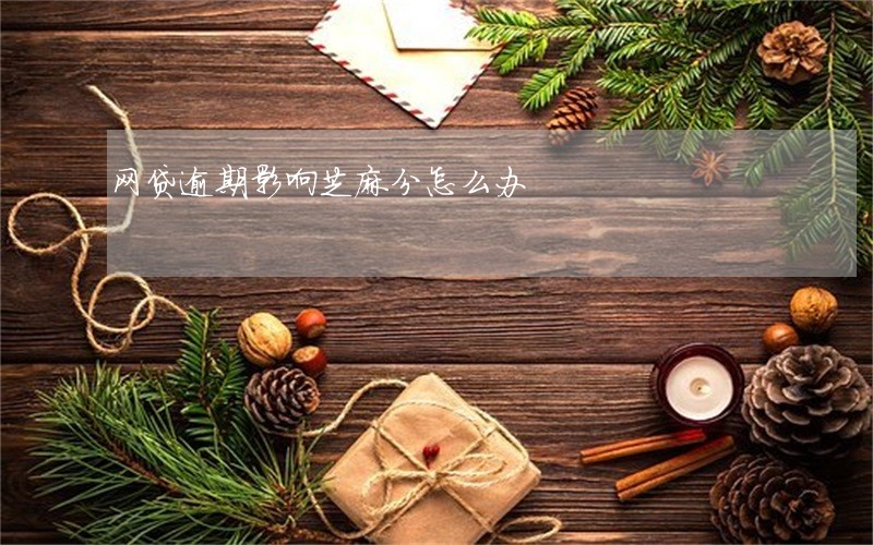 网贷逾期影响芝麻分怎么办