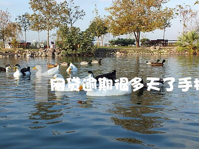 网贷逾期很多天了手机一直关机 网贷逾期很多天了手机一直关机