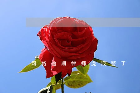 网贷逾期律师说报警了 网贷逾期律师说报警了