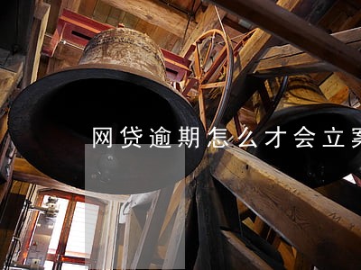 网贷逾期怎么才会立案 网贷逾期怎么才会立案