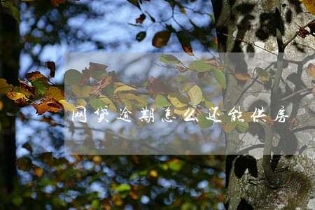 网贷逾期怎么还能供房 网贷逾期怎么还能供房