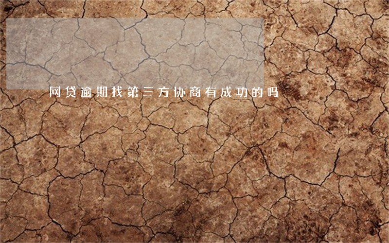网贷逾期找第三方协商有成功的吗 网贷逾期找第三方协商有成功的吗