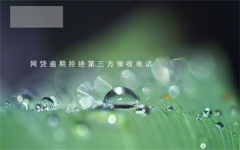 网贷逾期拒绝第三方催收电话 网贷逾期拒绝第三方催收电话