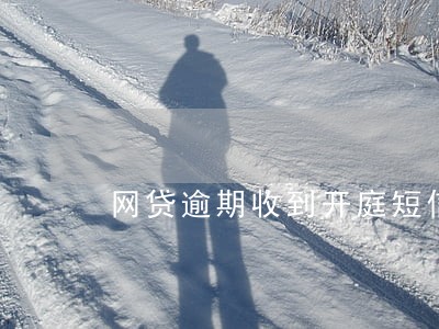 网贷逾期收到开庭短信没有传票