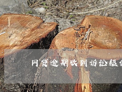 网贷逾期收到诉讼短信 网贷逾期收到诉讼短信