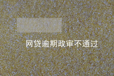网贷逾期政审不通过 网贷逾期政审不通过